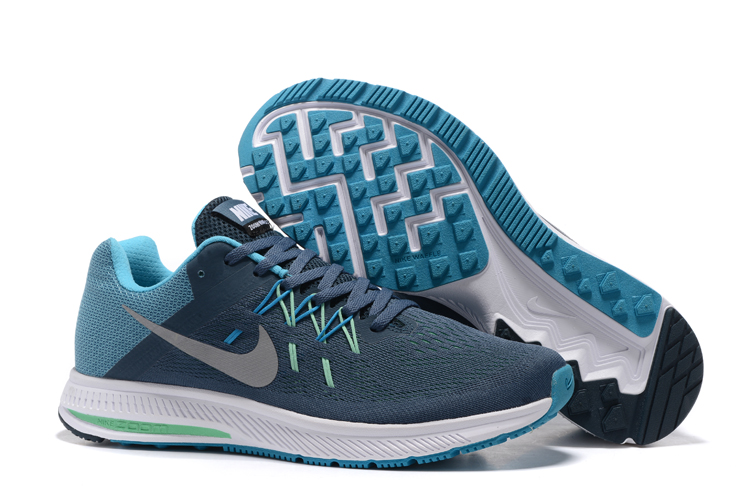 Nike Zoom Winflo II Dark Blue Grey Running Shoes